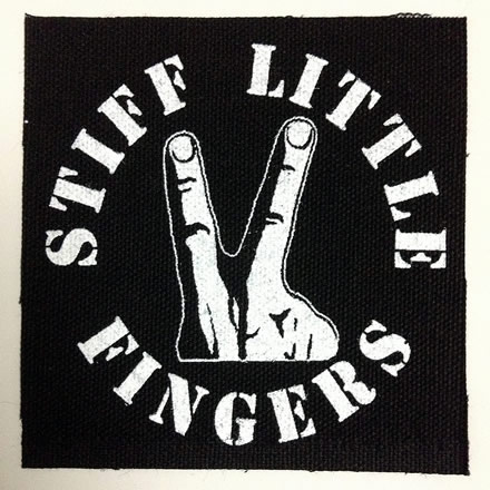 Rigid Digits (リジッド ディジッツ) 布パッチ／Stiff Little Fingers (スティッフ リトル フィンガーズ)【バンドグッズ（布パッチ/ワッペン）】