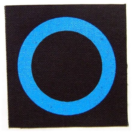 Circle Logo Square (サークル ロゴ スクエア) 布パッチ／GERMS (ジャームス)【バンドグッズ（布パッチ/ワッペン）】