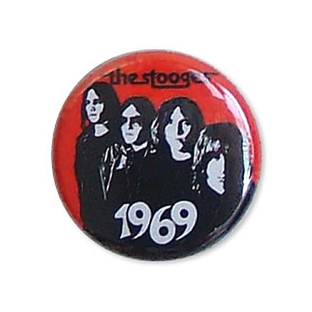 1969 缶バッジ 25mm／THE STOOGES (ザ ストゥージズ)【バンドグッズ（バッジ/ピン）】