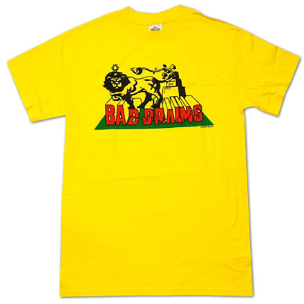 rasta lion yellow (ラスタ ライオン イエロー)／BAD BRAINS (バッド ブレインズ)【海外バンドTシャツ】