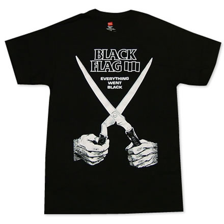 everything went black (エヴリシング ウェント ブラック)／BLACK FLAG (ブラック フラッグ)【海外バンドTシャツ】